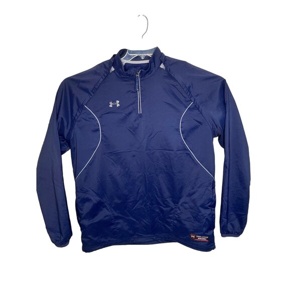 Under Armour Large All Season Gear Quarter-Zip Pullover Navy 38b - Picture 1 of 6